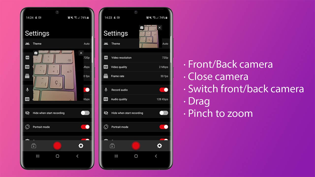 Screen recorder | Camera - Audio - Draw - Watermark